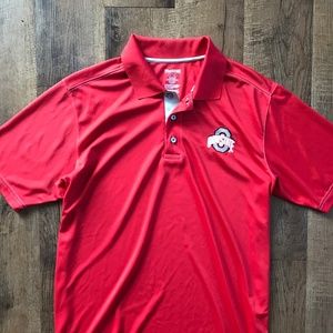 ProEdge Ohio State Polo. 100% Polyester. Size L